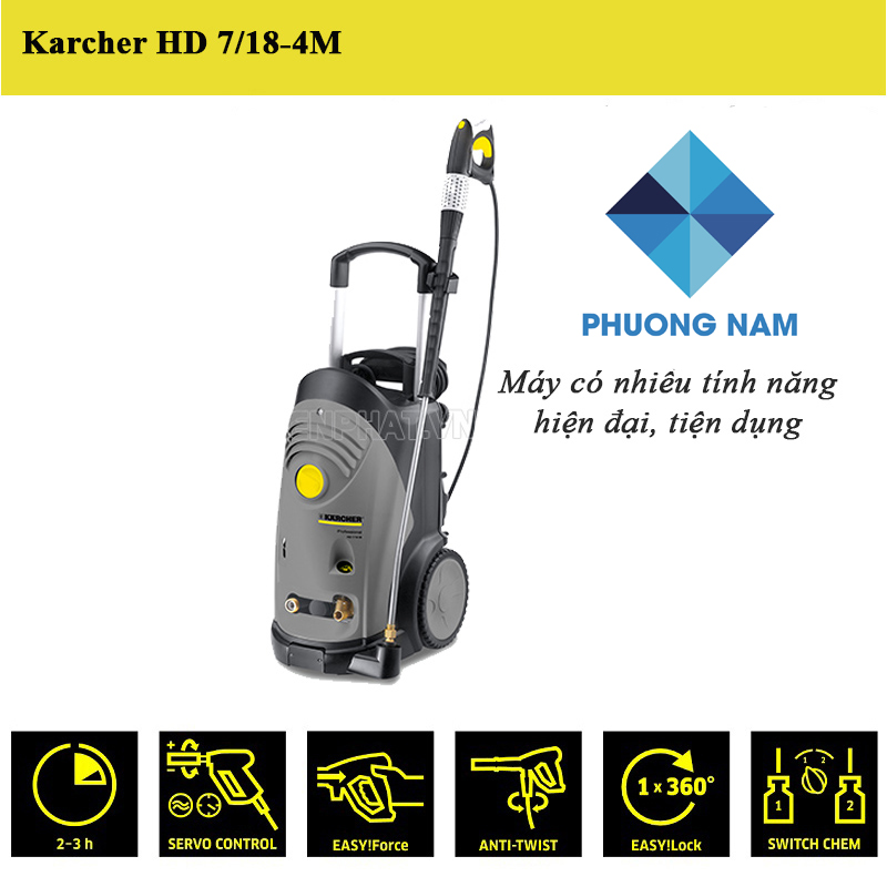  M&aacute;y phun &aacute;p lực cao Karcher HD 7/18-4M