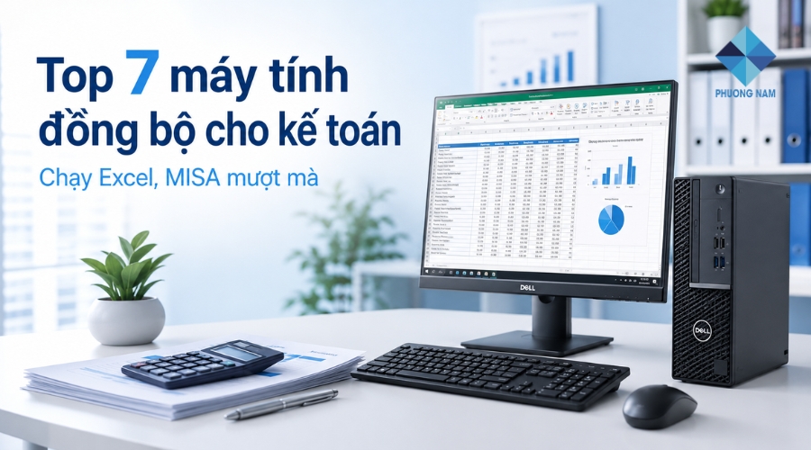 Máy tính đồng bộ cho kế toán