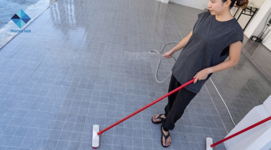 Bàn chải cọ sàn cán dài