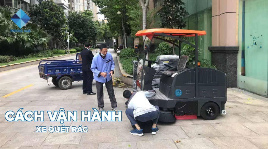 Cách vận hành xe quét rác