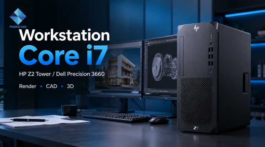 HP Z2 Tower hoặc Dell Precision 3660 cấu hình i7