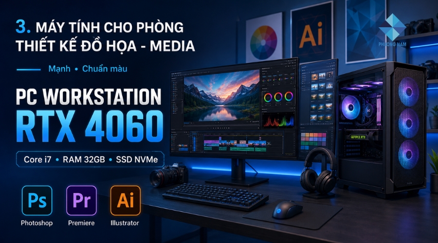 Máy tính cho phòng Thiết kế đồ họa