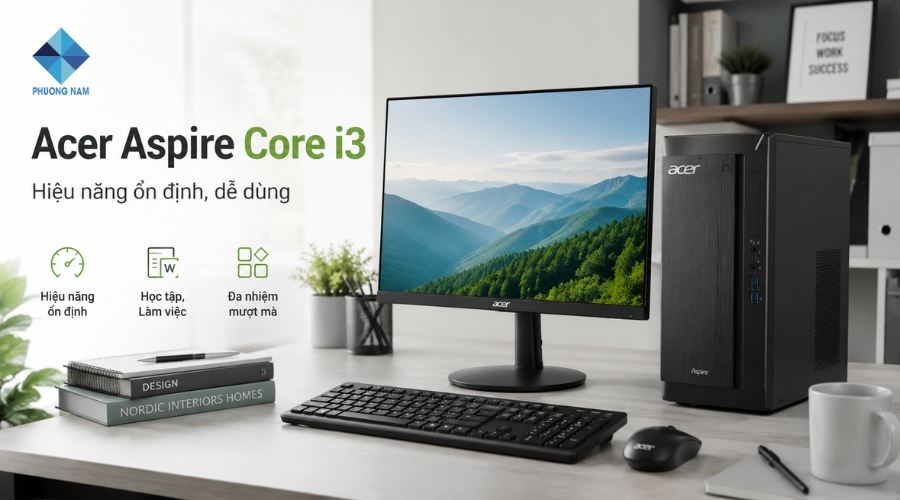 Máy tính đồng bộ Acer Aspire Core i3