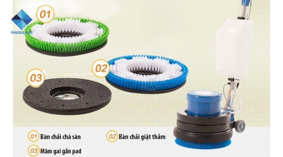 Thay bàn chải máy chà sàn công nghiệp