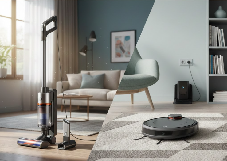 Nên mua máy hút bụi hay robot hút bụi