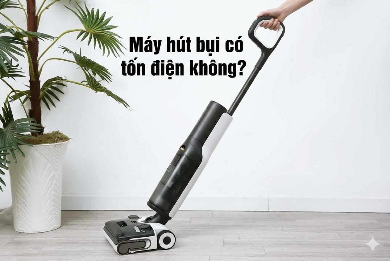 Máy hút bụi có tốn điện không?