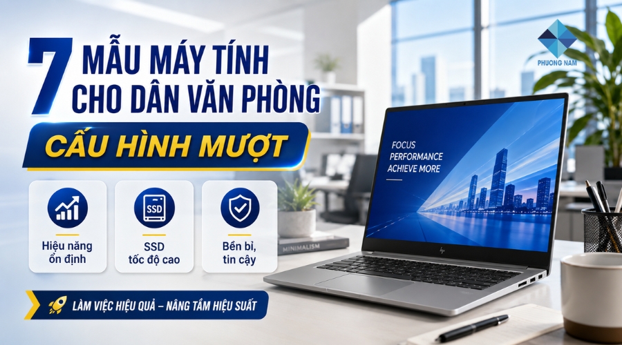 7 Mẫu máy tính cho dân văn phòng cấu hình mượt