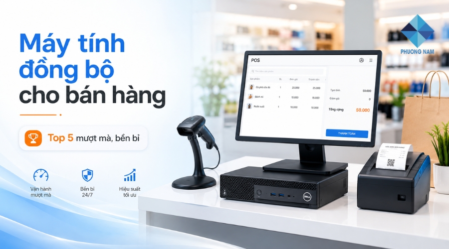 [List 5] Máy tính đồng bộ cho bán hàng mượt mà