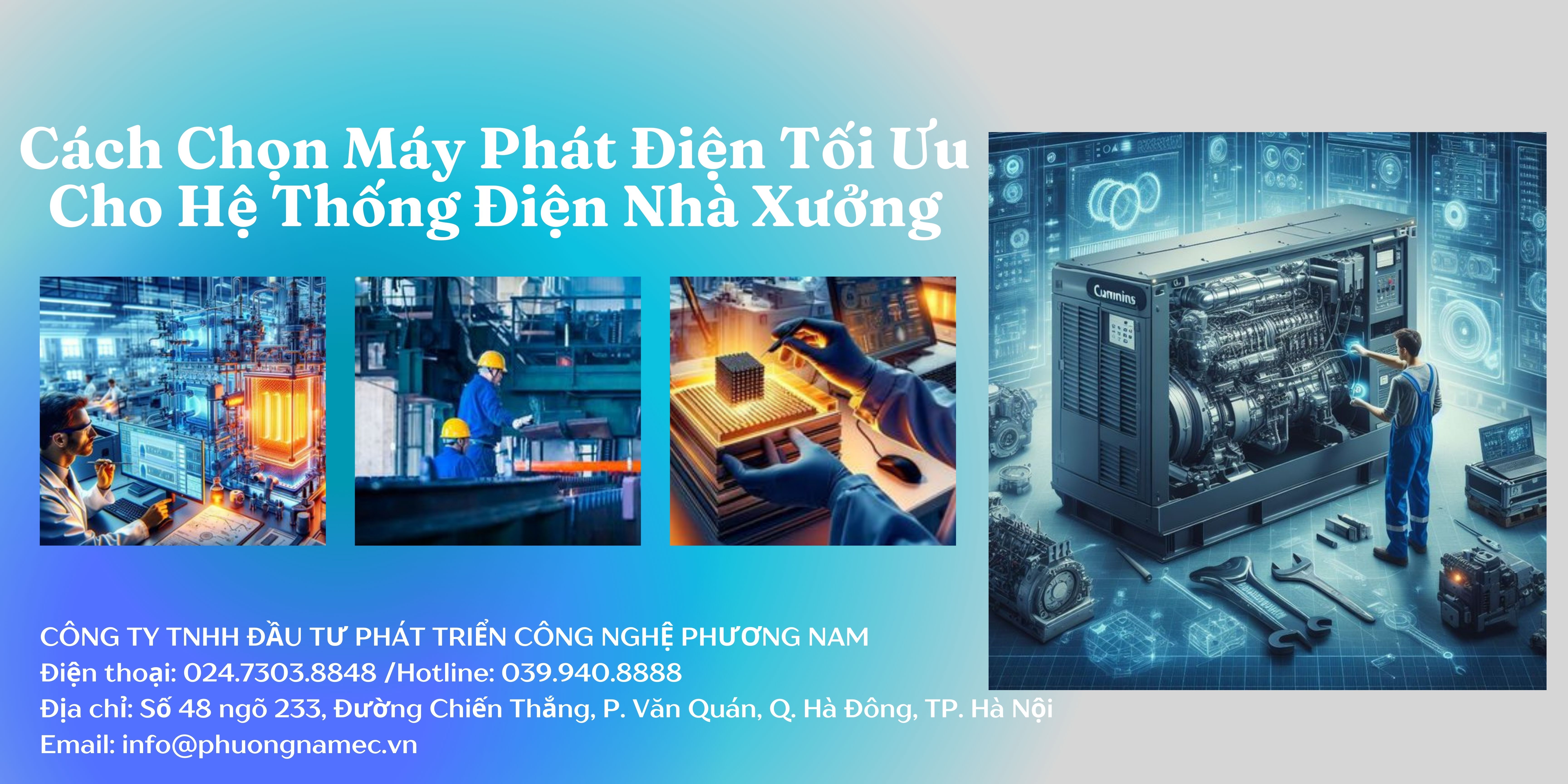 Cách Chọn Máy Phát Điện Tối Ưu Cho Hệ Thống Điện Nhà Xưởng