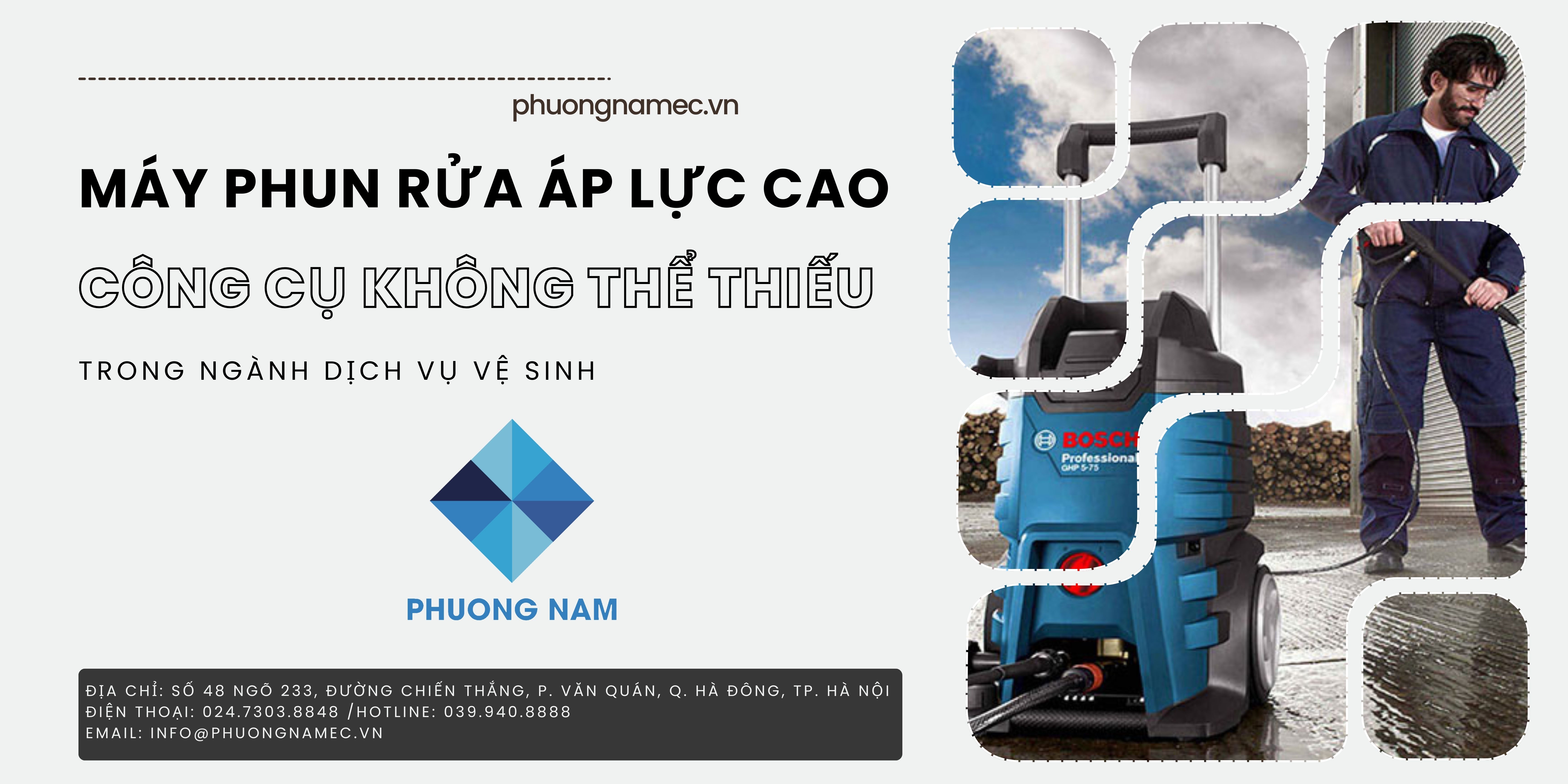 Máy Phun Rửa Áp Lực Cao: Công Cụ Không Thể Thiếu Trong Ngành Dịch Vụ Vệ Sinh