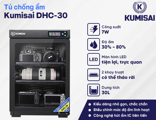 Tủ chống ẩm Kumisai DHC-30