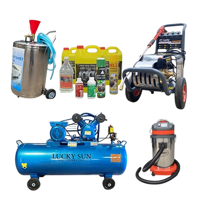 Bộ chăm sóc xe ô tô 1 khoang rửa và 1 khoang chăm sóc 220V