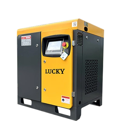 Máy nén khí trục vít cao cấp 10HP (7.5kW) biến tần 8bar 380V Lucky HBBT10A