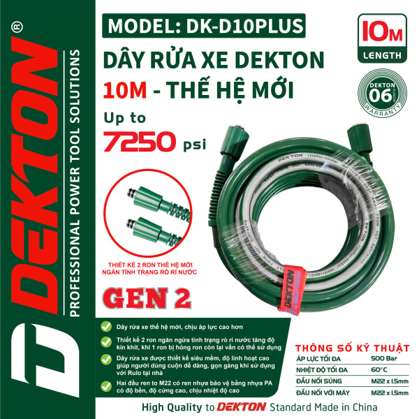 Dây rửa xe mini 10m Dekton DK-D10PLUS