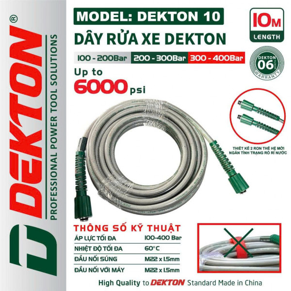 Dây rửa xe mini 10m DEKTON10