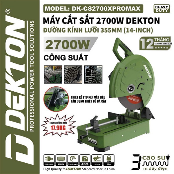 Máy cắt sắt Dekton DK-CS2700XPROMAX