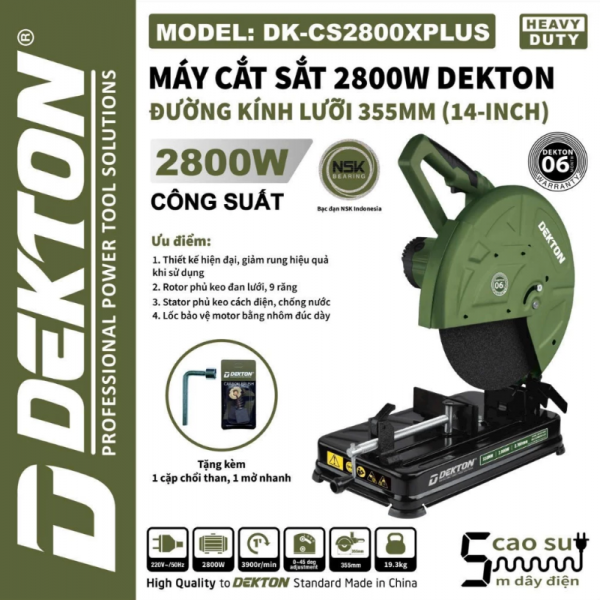 Máy cắt sắt Dekton DK-CS2800XPLUS