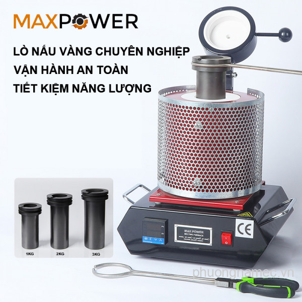 Lò nấu vàng kỹ thuật số MaxPower MF1000
