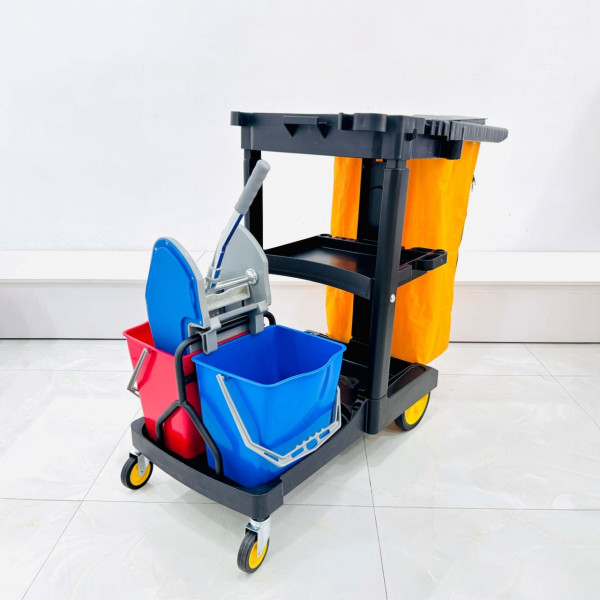 Xe đẩy dọn phòng khách sạn HiClean HC180C