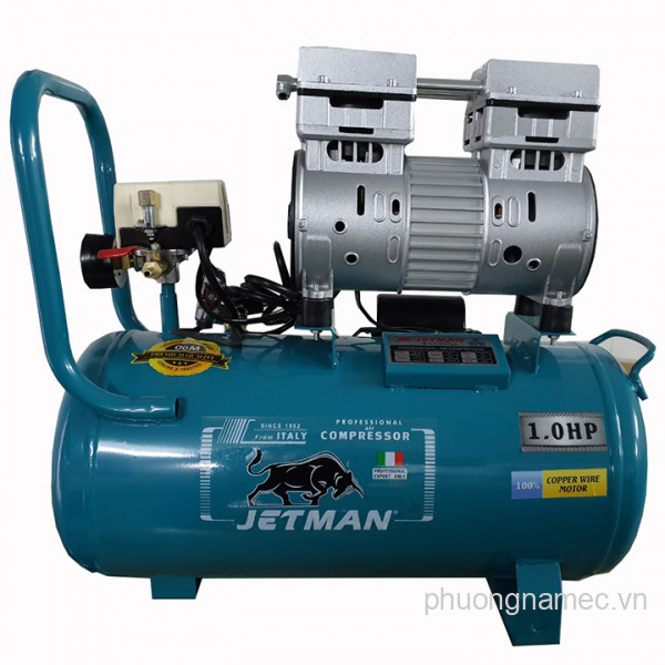 Nén khí không dầu 24L Jetman JM-580 (Rơ-le điện tử)