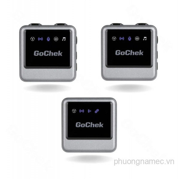 Micro thu âm không dây GoChek Ultra Plus B cho máy ảnh và điện thoại - Bộ 2 mic