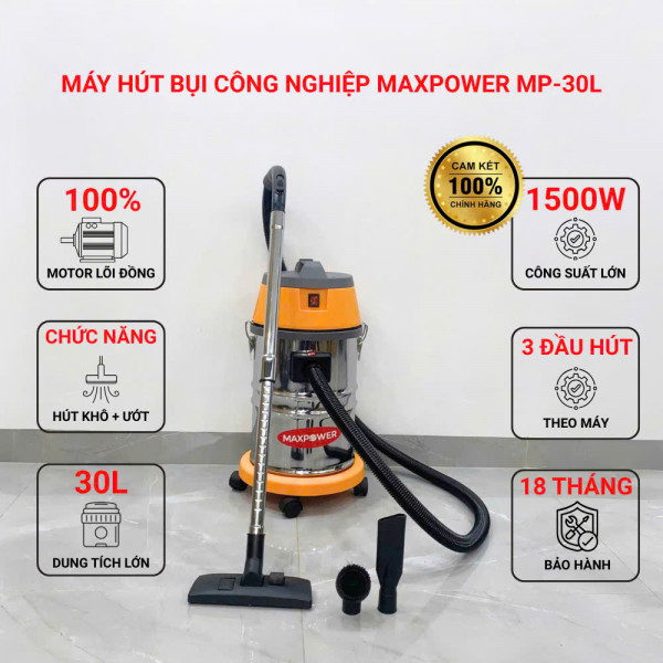 Máy hút bụi công nghiệp MaxPower MP-30L