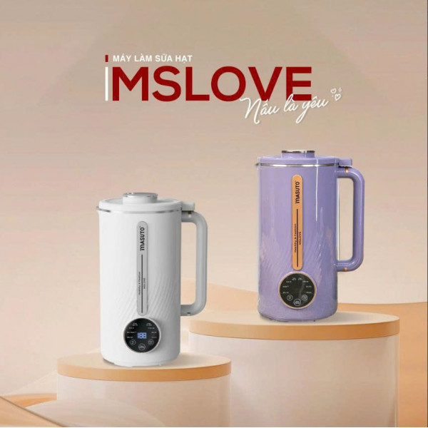 Máy làm sữa hạt Masuto MsLove - Dung tích 1000ml - Công suất 800W