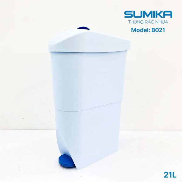 Thùng rác nhựa Toilet SUMIKA B021, dung tích 21L