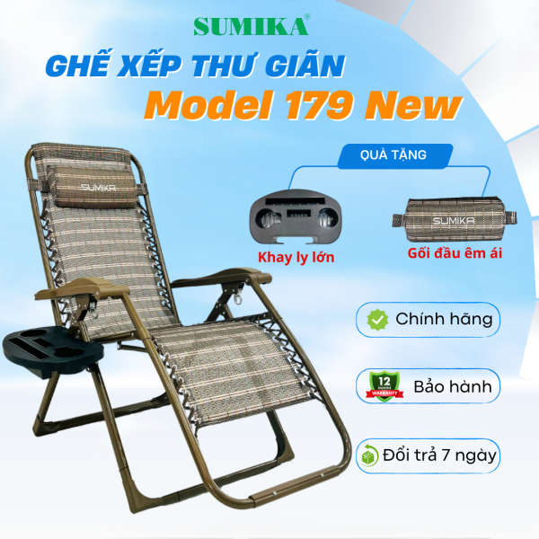 Ghế xếp thư giãn Sumika 179 NEW