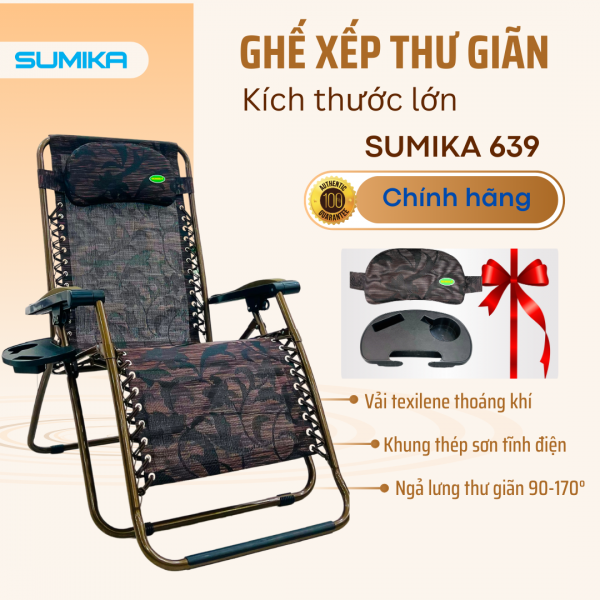 Ghế xếp thư giãn SUMIKA 639