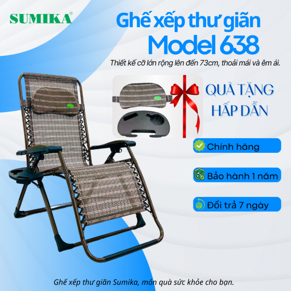 Ghế xếp thư giãn SUMIKA 638