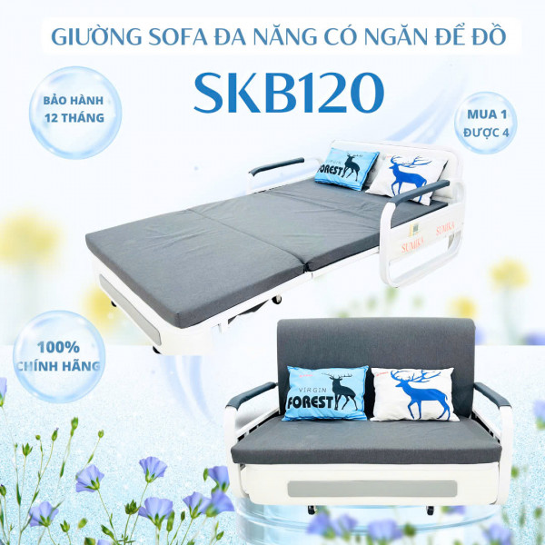 Giường xếp Sofa gấp gọn SUMIKA SKB120