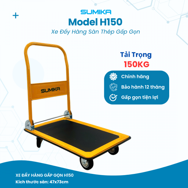 Xe đẩy hàng gấp gọn SUMIKA H150