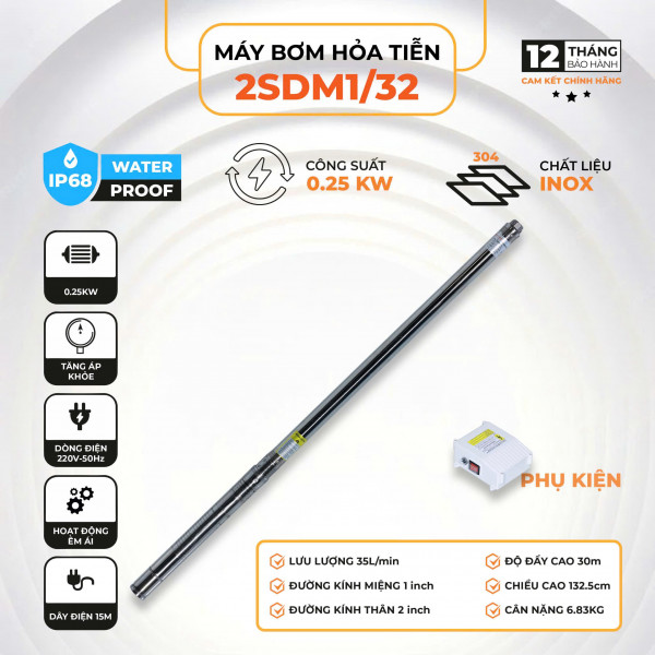 Máy bơm hỏa tiễn 2SDM1/32