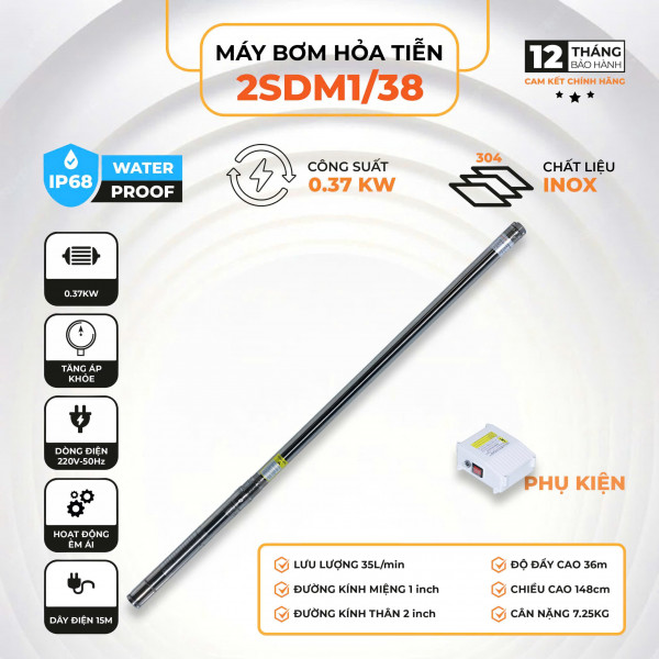 Máy bơm hỏa tiễn 2SDM1/38