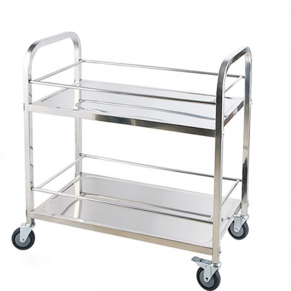 Xe đẩy thức ăn 2 tầng inox XDI75-2