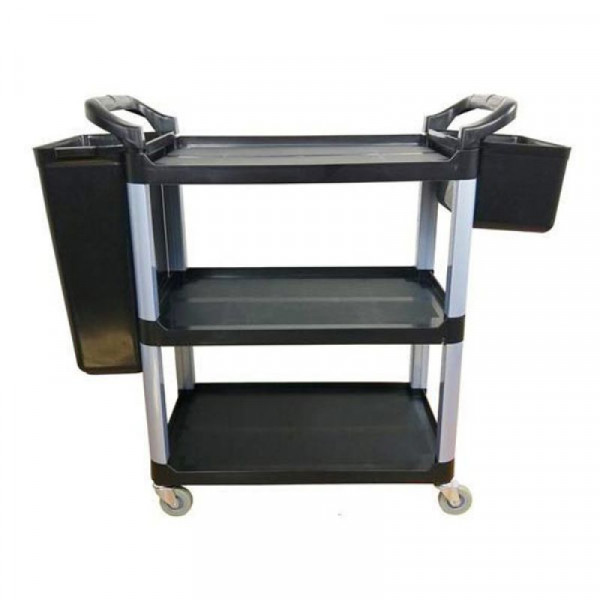 Xe đẩy đa năng 3 tầng màu đen cỡ nhỏ 84 HT08162D