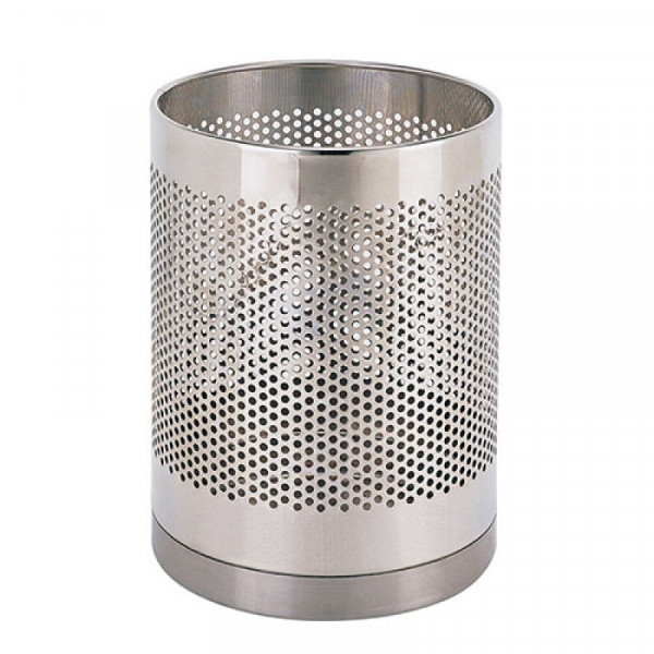 Thùng rác inox trắng dập lỗ không nắp Ø22 HTI-46L