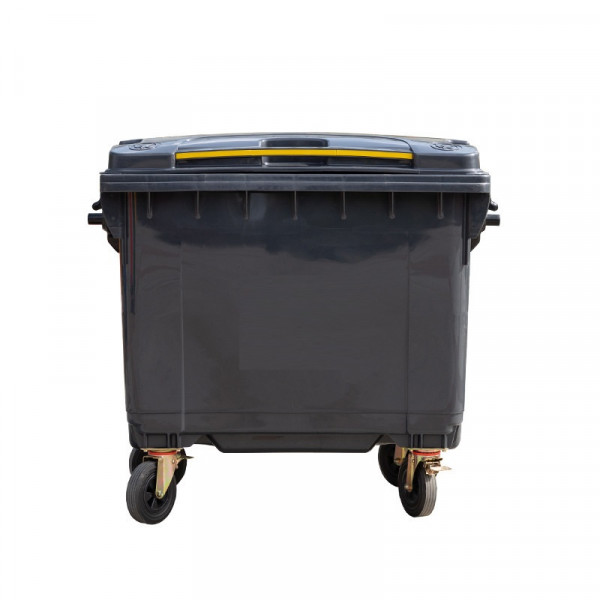 Thùng rác nhựa HDPE 660L màu đen Paloca HTN660-D