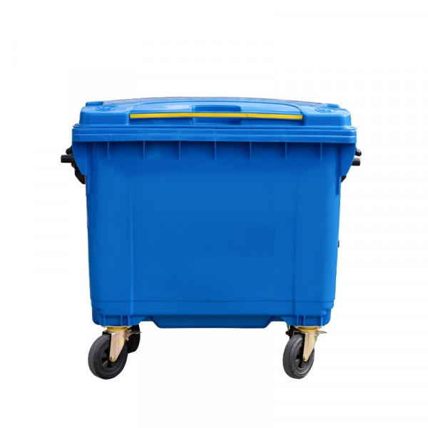 Thùng rác nhựa HDPE 660L màu xanh nước biển Paloca HTN660-X