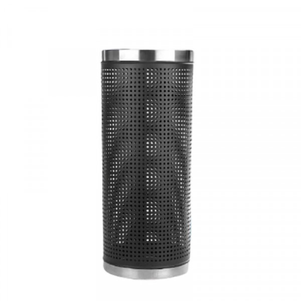 Sọt để ô dù thép sơn tĩnh điện viền inox trắng Poliva GOTL24-I