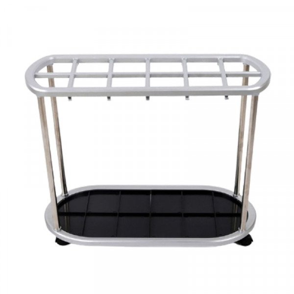 Giá treo ô nhựa khung inox trắng loại 12 lỗ HTN-J12