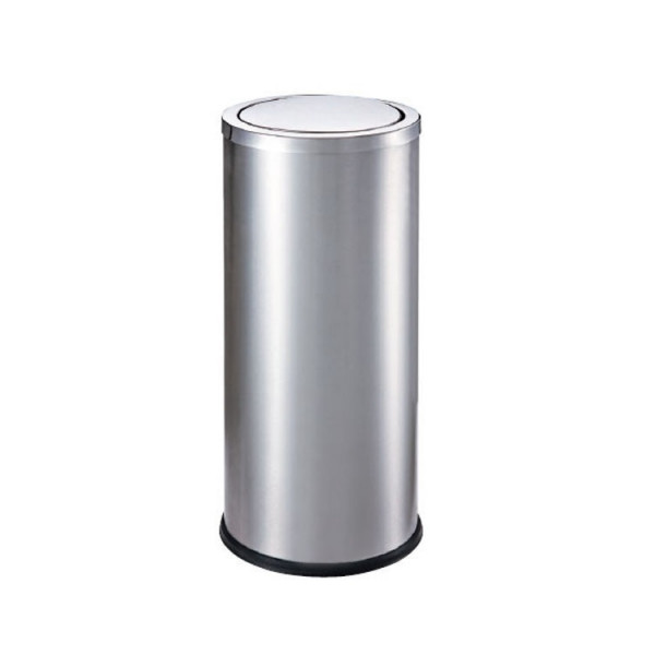 Thùng rác inox tròn nắp lật Ø25 HTI25-B4