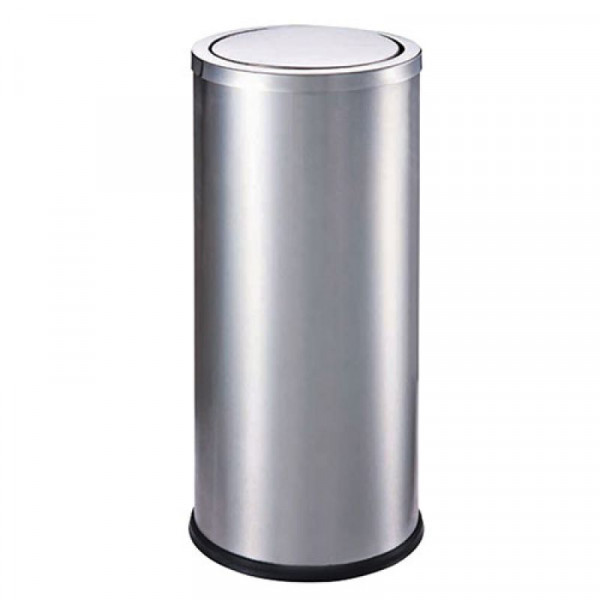 Thùng rác inox tròn nắp lật Ø30 HTI-125