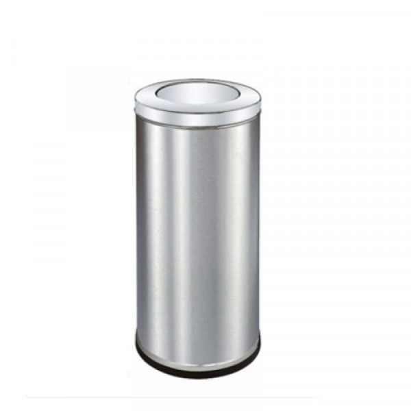 Thùng rác inox tròn nắp lật Ø35 HTI35-B