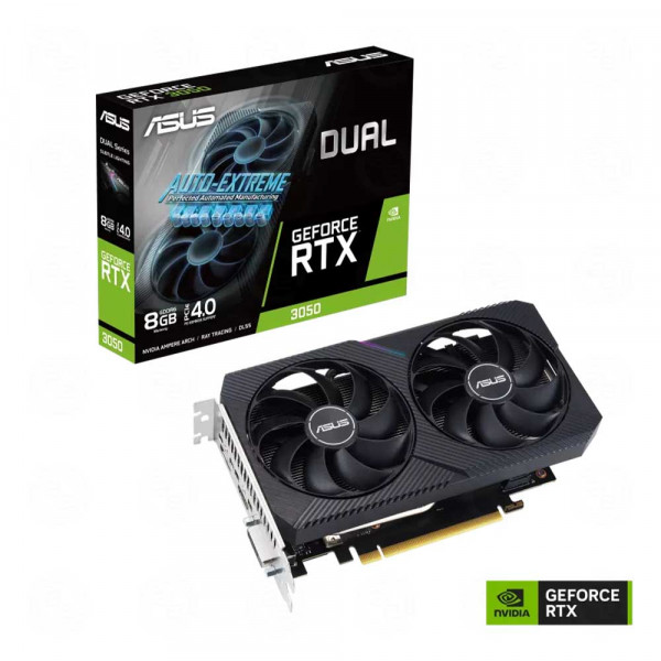 VGA ASUS Dual GeForce RTX 3050 8GB V2 GDDR6 (DUAL-RTX3050-8G-V2)