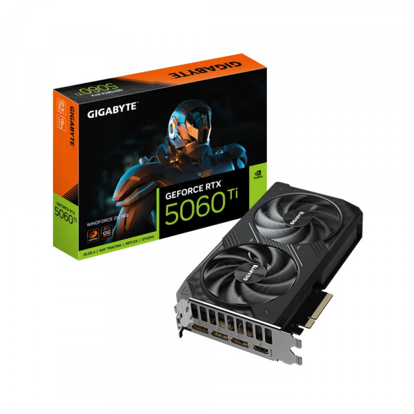VGA Gigabyte RTX 5060 Ti Windforce OC 16GB GDDR7 (N506TWF2OC-16GD)
