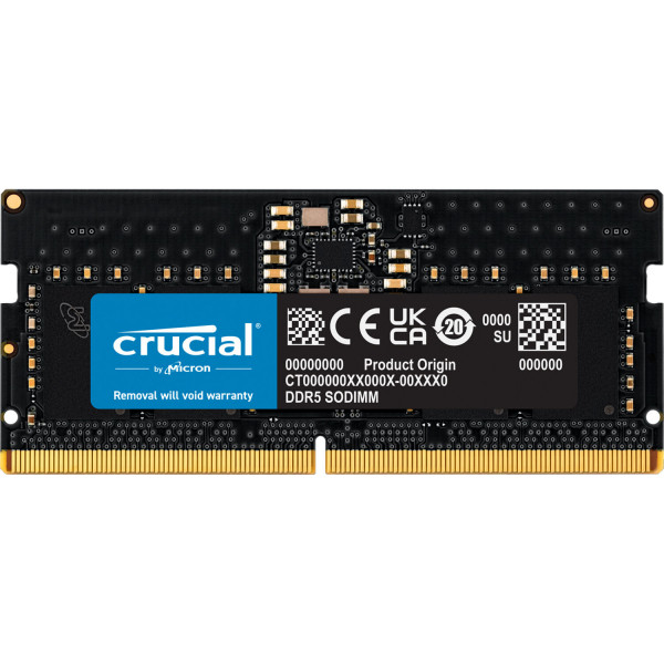 Ram laptop Crucial 8GB DDR5 bus 4800Mhz CL40 (CT8G48C40S5)
