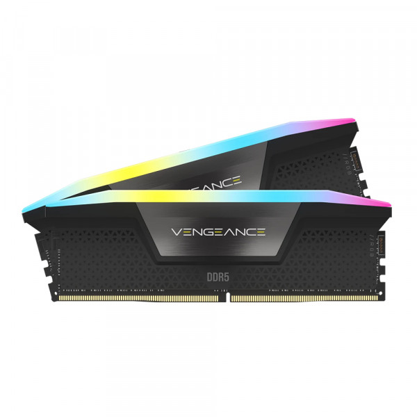 RAM PC CORSAIR VENGEANCE RGB 64GB (2x32GB) DDR5 6000Mhz (CMH64GX5M2D6000C40)