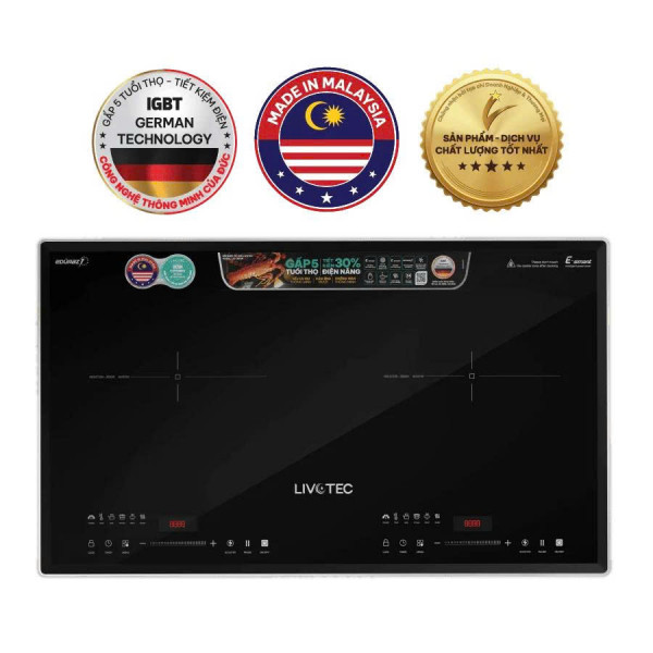 Bếp từ đôi Livotec LID-980M